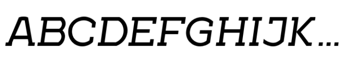 Geometrico Slab Italic Font UPPERCASE