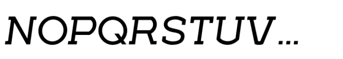 Geometrico Slab Italic Font UPPERCASE