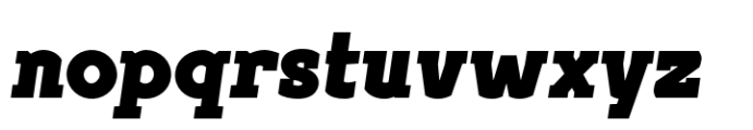 Geometrico Slab Ultra Black Italic Font LOWERCASE