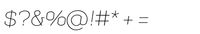 Geometrico Slab Ultra Light Italic Font OTHER CHARS