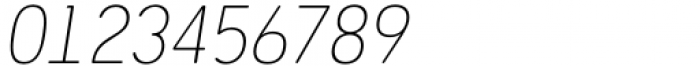 Geometris Round Thin Semi-Condensed Oblique Font OTHER CHARS