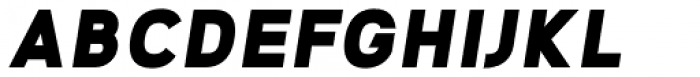 Geometris Semi-Condensed Black Oblique Font UPPERCASE