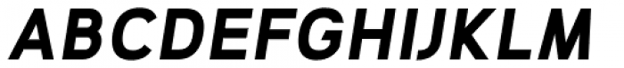 Geometris Semi-Condensed Bold Oblique Font UPPERCASE