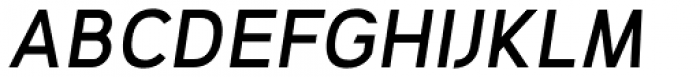 Geometris Semi-Condensed Medium Oblique Font UPPERCASE