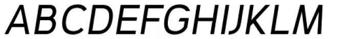 Geometris Semi-Condensed Regular Oblique Font UPPERCASE
