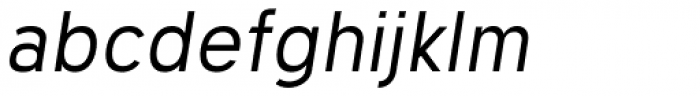 Geometris Semi-Condensed Regular Oblique Font LOWERCASE