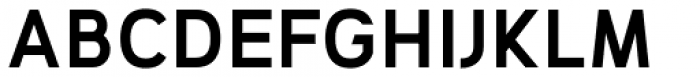 Geometris Semi-Condensed Semi Bold Font UPPERCASE