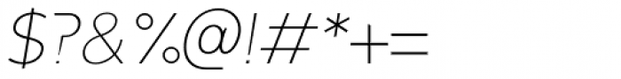 Geometris Semi-Condensed Thin Oblique Font OTHER CHARS