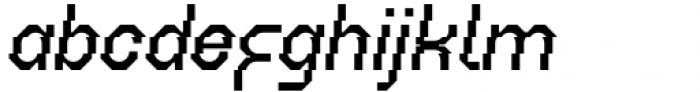 Geometrisk Regular Italic Font LOWERCASE