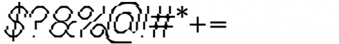 Geometrisk Slim Italic Font OTHER CHARS