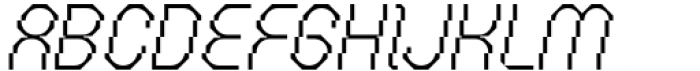 Geometrisk Slim Italic Font UPPERCASE