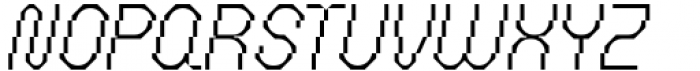 Geometrisk Slim Italic Font UPPERCASE