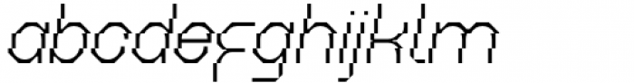 Geometrisk Slim Italic Font LOWERCASE