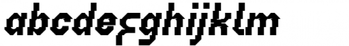 Geometrisk Thick Italic Font LOWERCASE