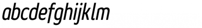 Geon Condensed Italic Font LOWERCASE