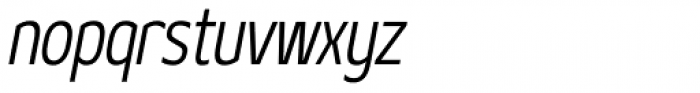 Geon Condensed Light Italic Font LOWERCASE
