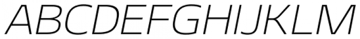 Geon Expanded Extra Light Italic Font UPPERCASE