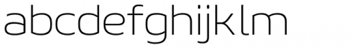 Geon Expanded Extra Light Font LOWERCASE