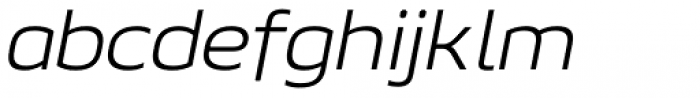 Geon Expanded Light Italic Font LOWERCASE