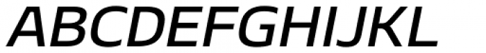 Geon Expanded Medium Italic Font UPPERCASE