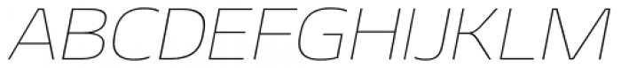 Geon Expanded Thin Italic Font UPPERCASE