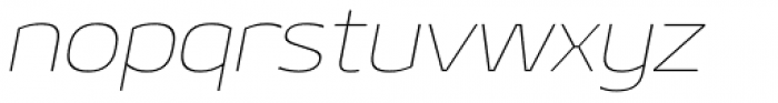 Geon Expanded Thin Italic Font LOWERCASE