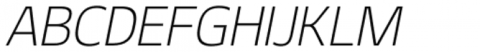 Geon Extra Light Italic Font UPPERCASE