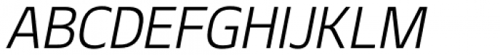 Geon Light Italic Font UPPERCASE