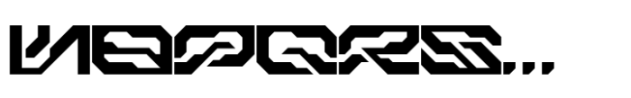 Geon Mecha Regular Font UPPERCASE