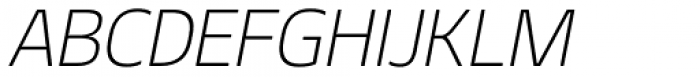Geon Soft Extra Light Italic Font UPPERCASE