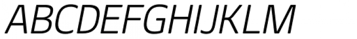 Geon Soft Light Italic Font UPPERCASE