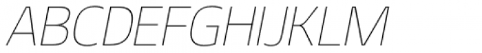 Geon Soft Thin Italic Font UPPERCASE