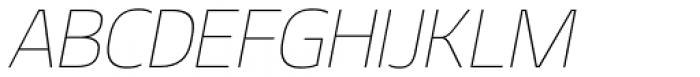Geon Thin Italic Font UPPERCASE