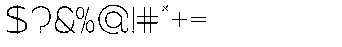 Geonowa Thin Font OTHER CHARS