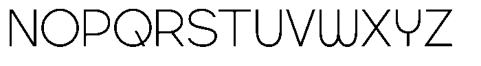 Geonowa Thin Font UPPERCASE