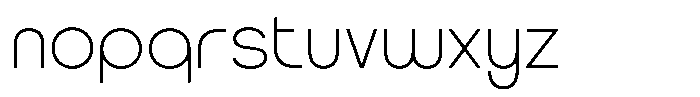 Geonowa Thin Font LOWERCASE