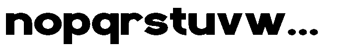 Geophy Black Font LOWERCASE