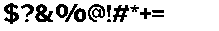 Geophy Bold Font OTHER CHARS
