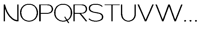 Geophy Extra Light Font UPPERCASE