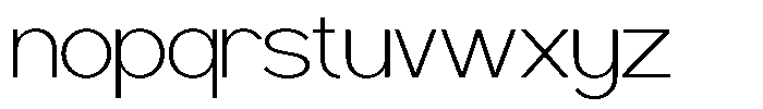 Geophy Extra Light Font LOWERCASE