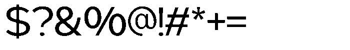 Geophy Regular Font OTHER CHARS
