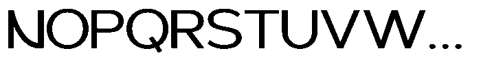 Geophy Regular Font UPPERCASE