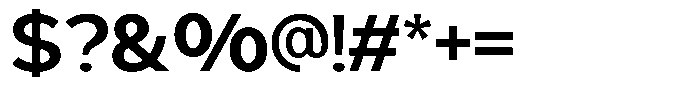Geophy Semi Bold Font OTHER CHARS