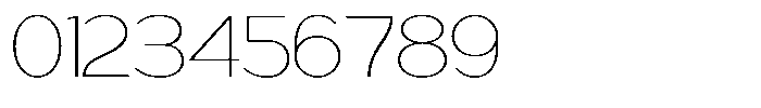 Geophy Thin Font OTHER CHARS