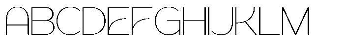 Geophy Thin Font UPPERCASE