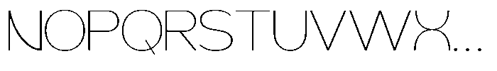 Geophy Thin Font UPPERCASE