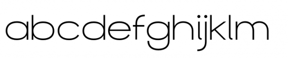 George Town Extra Light Font LOWERCASE