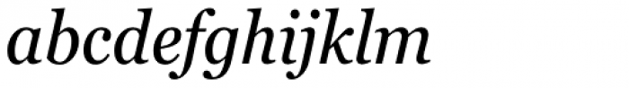 Georgia Pro Condensed Italic Font LOWERCASE