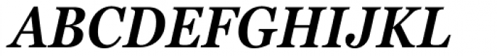 Georgia Pro Condensed SemiBold Italic Font UPPERCASE
