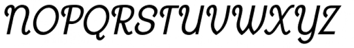 Georgie DemiBold Condensed Oblique Font UPPERCASE